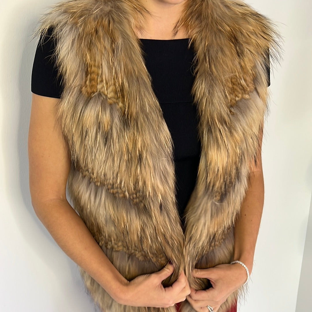 RACCOON FUR VEST