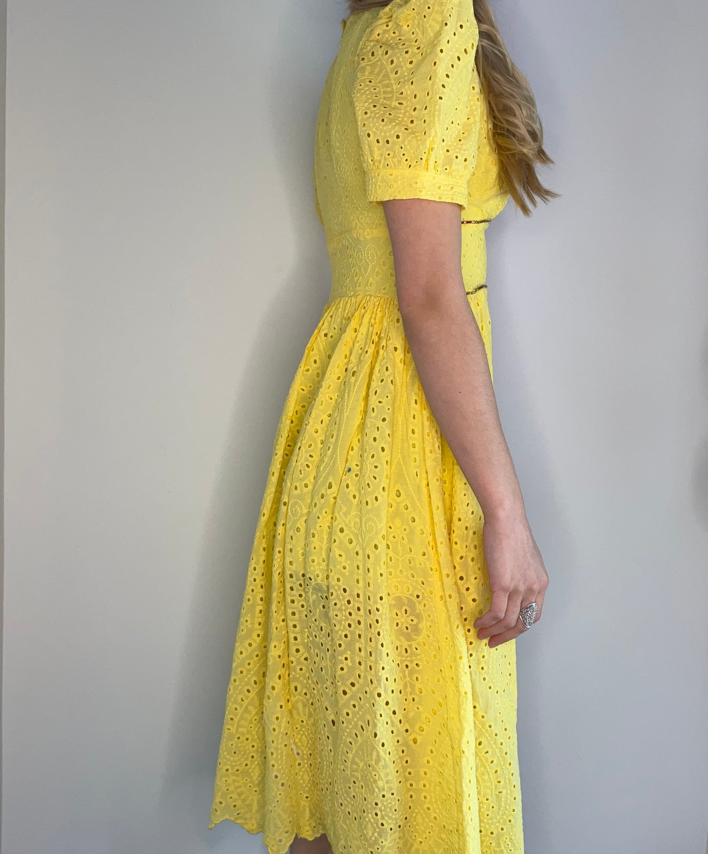 CRYSTAL EYELETE SUNDRESS