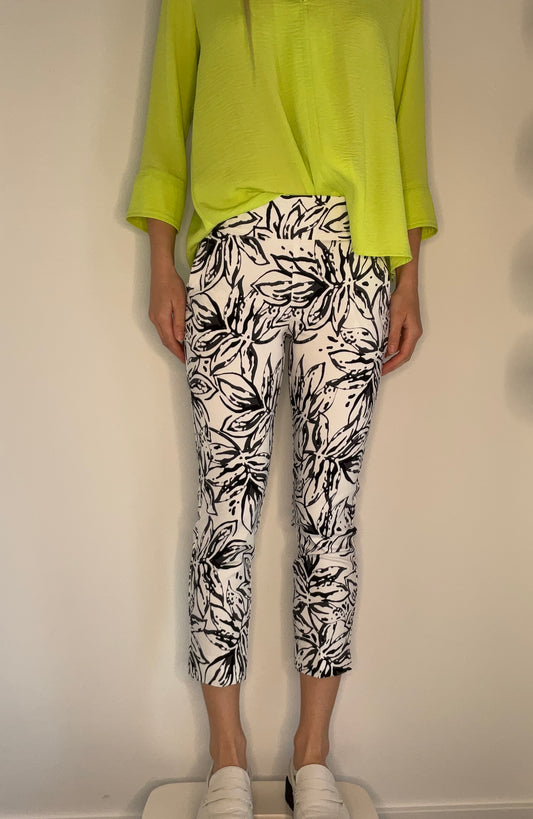 BUTTERFLY PRINT CROPPED PANT