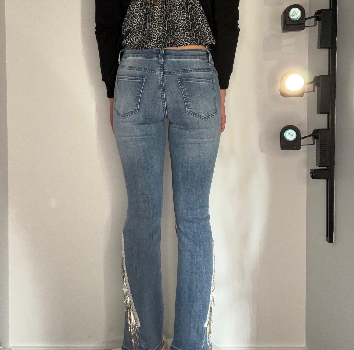 SWAROVSKI CRYSTAL FLARE JEAN