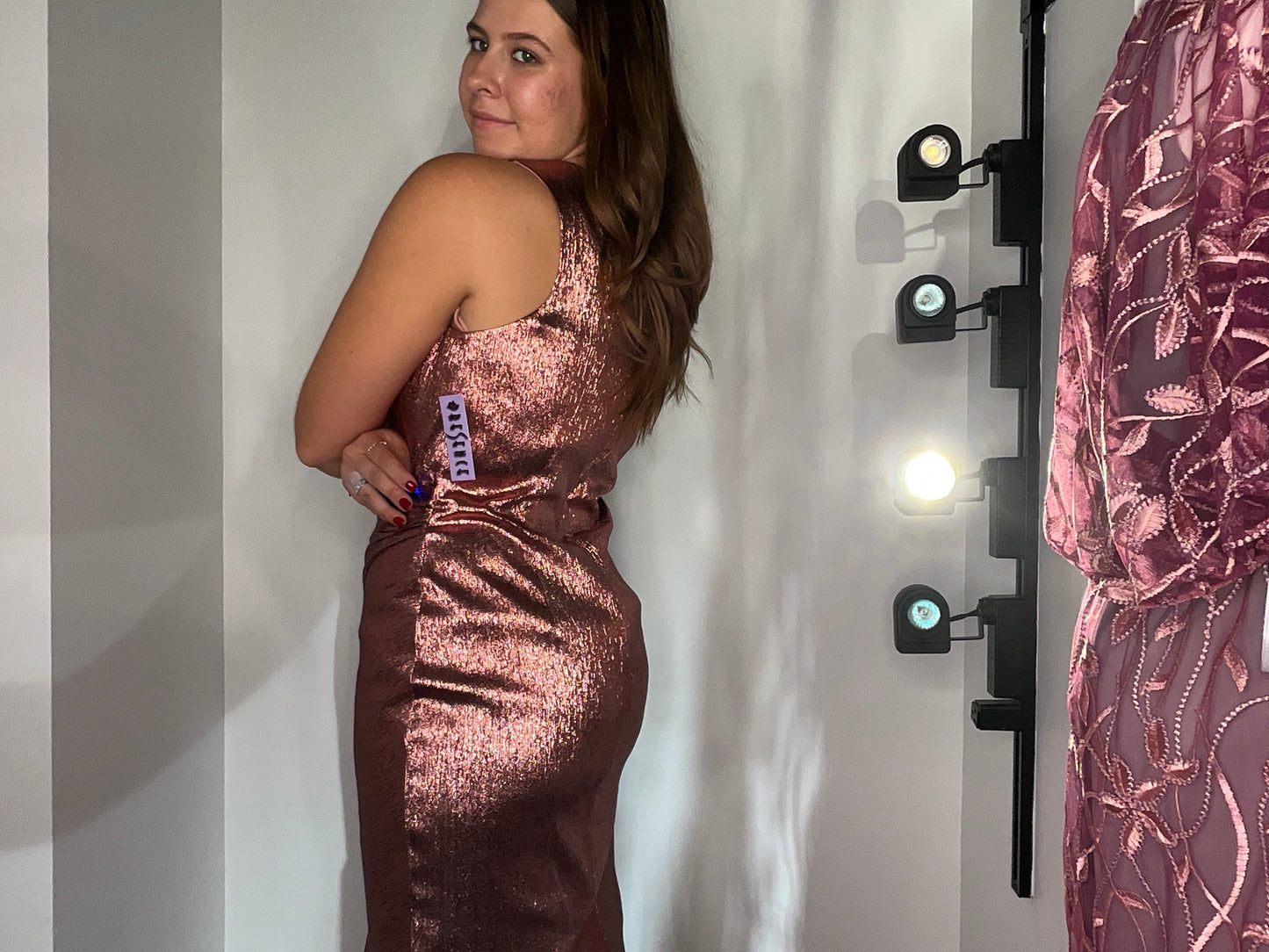 PERISIMMON METALLIC GOWN
