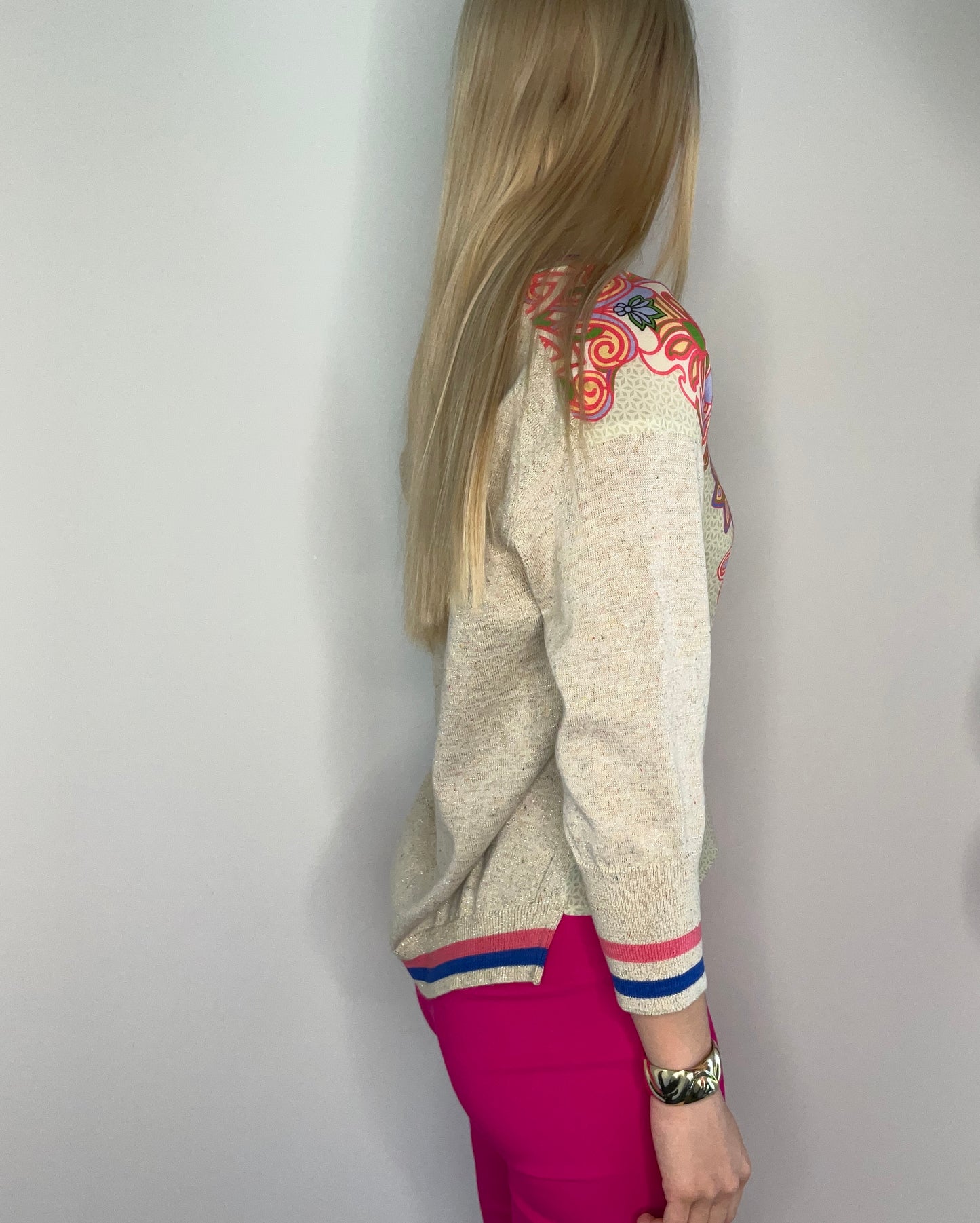 METALLIC SUMMER SWEATER