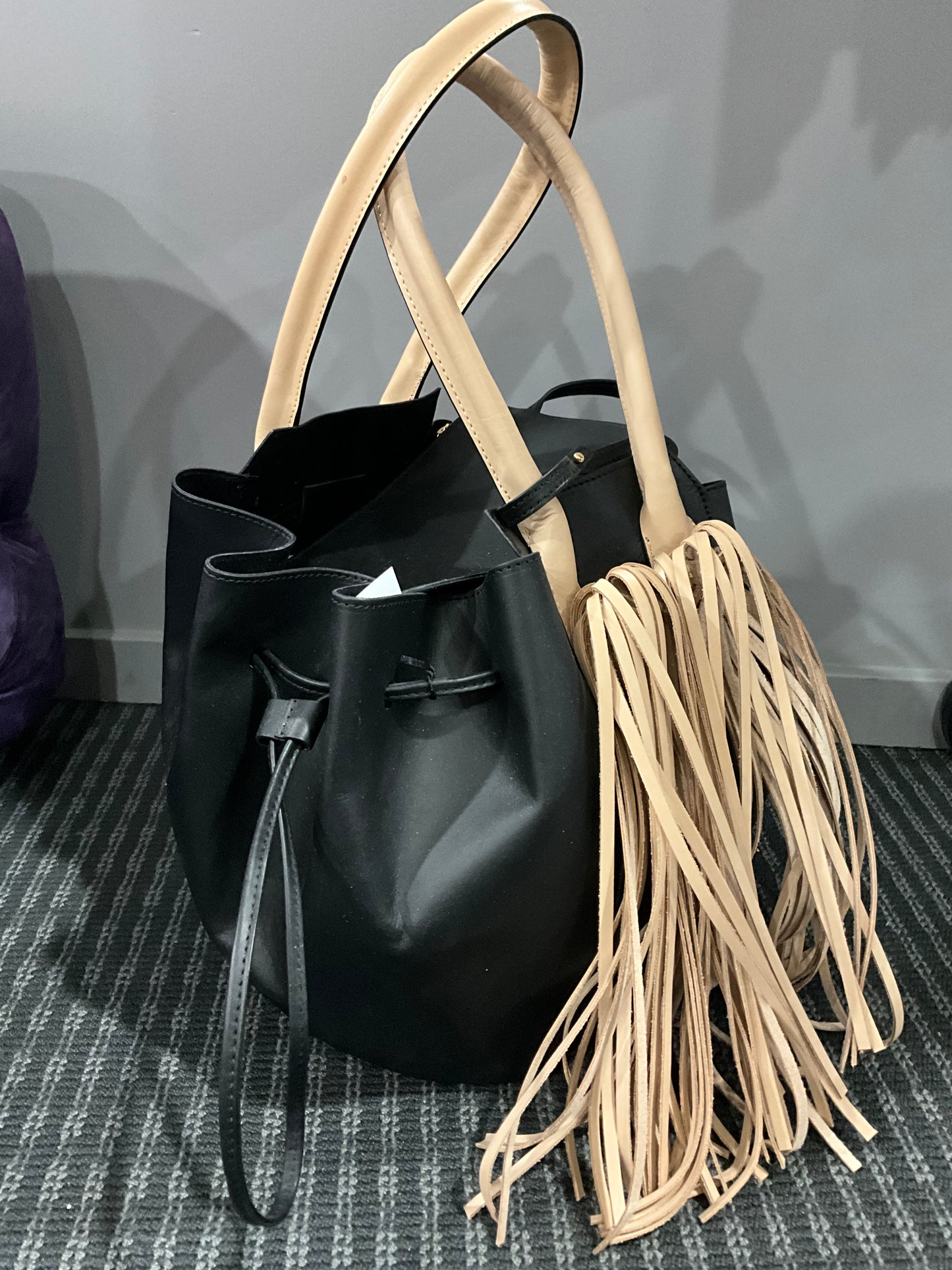 TASSEL ITALIAN LEATHER BAG