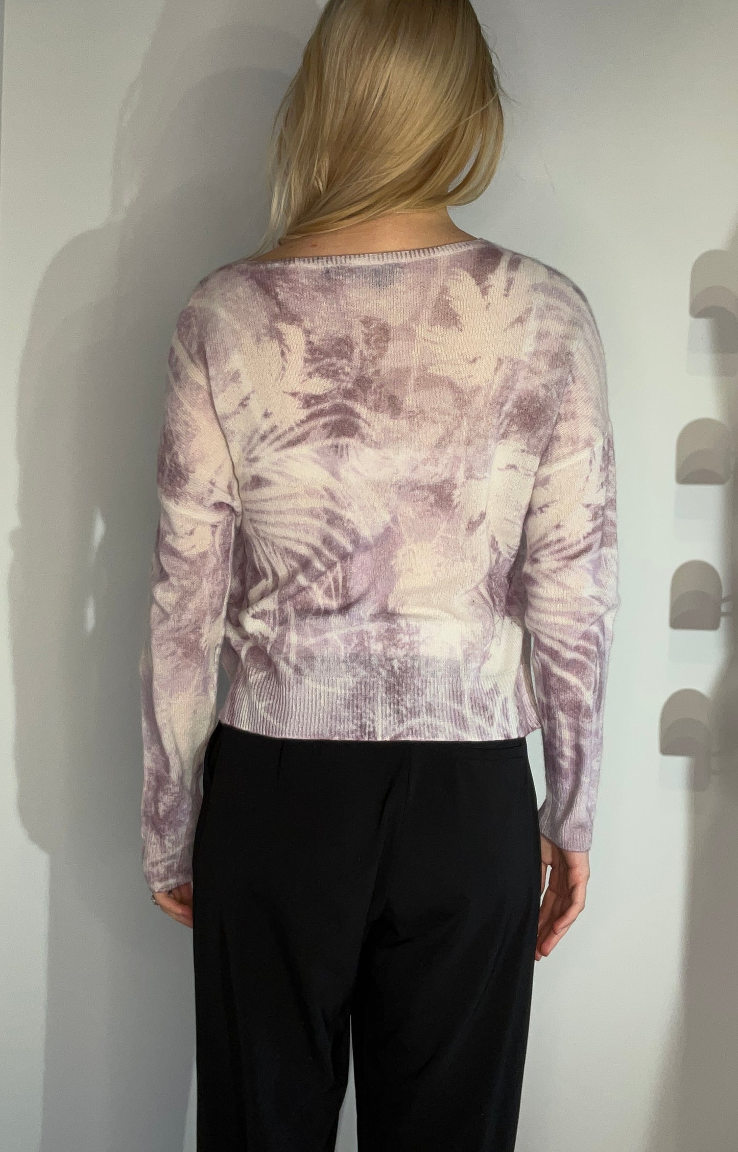 PURPLE DREAMS CASHMERE SWEATER