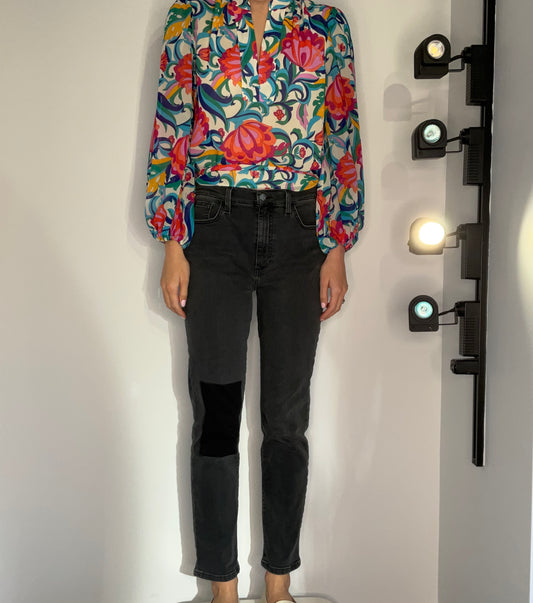 HIGH RISE STRAIGHT ANKLE JEAN