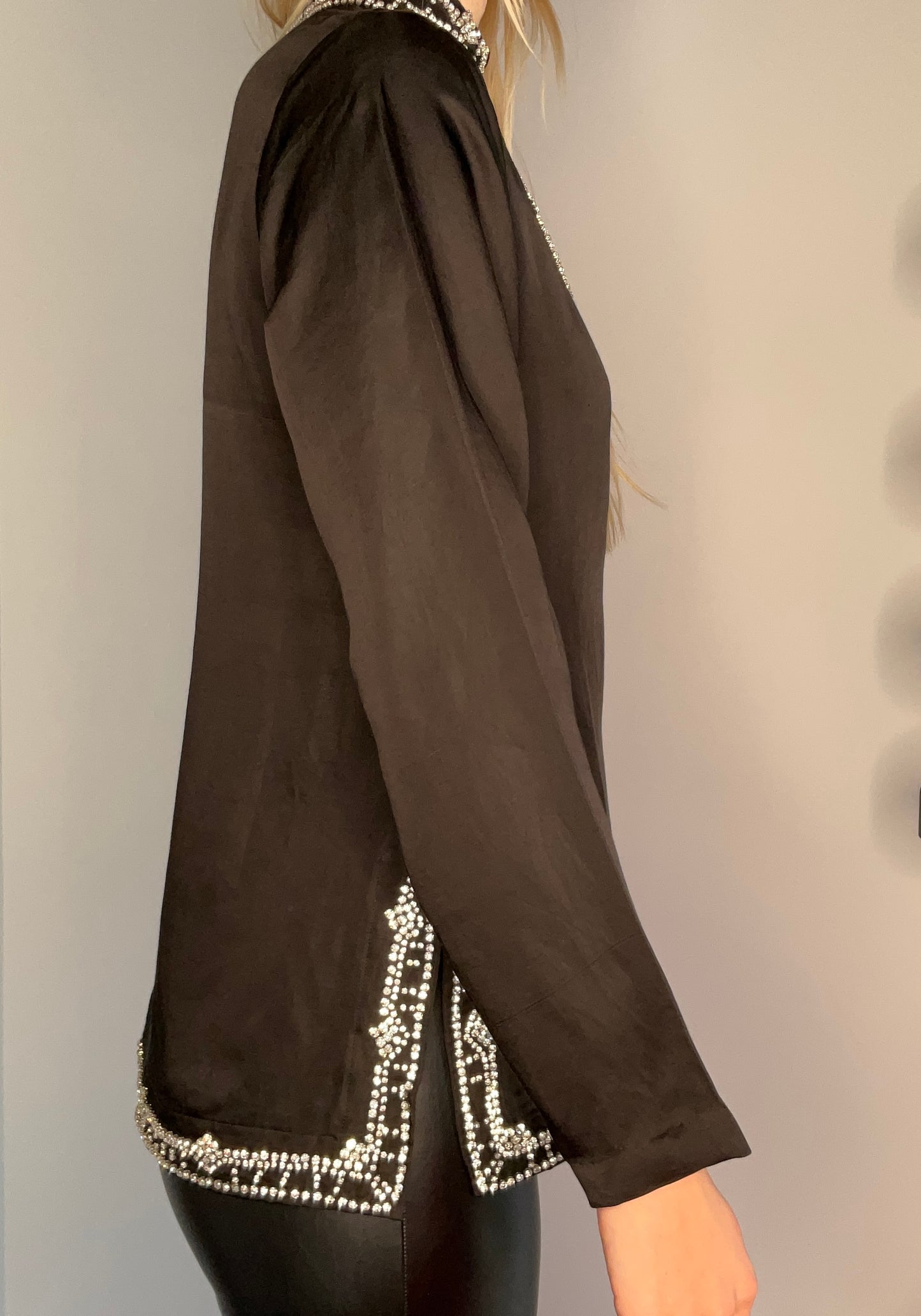 SILKY BEADED TUNIC TOPS