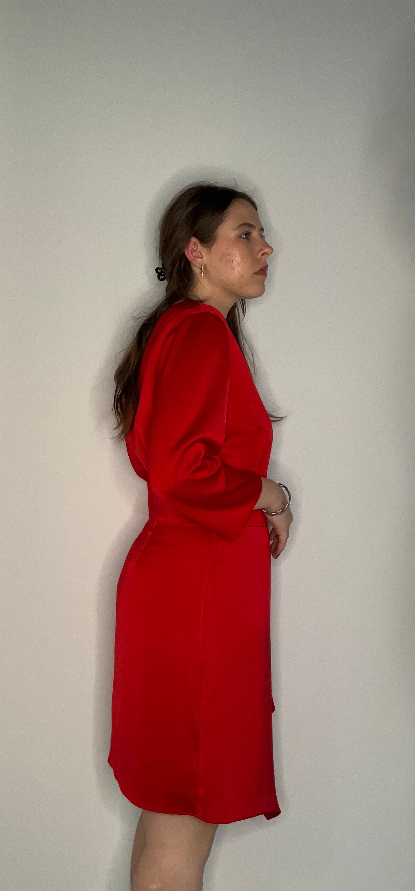 LIPSTICK RED GLAMOUR DRESS