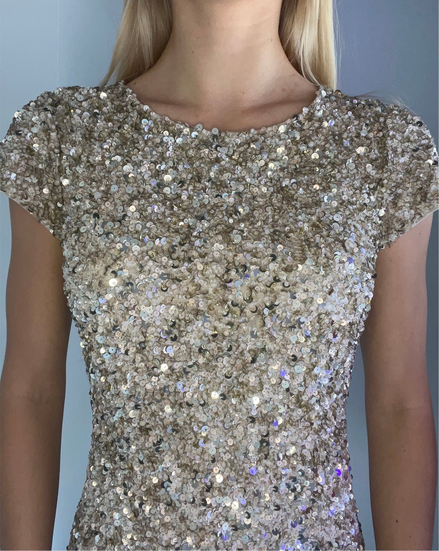 CHAMPAGNE GLAMOUR DRESS