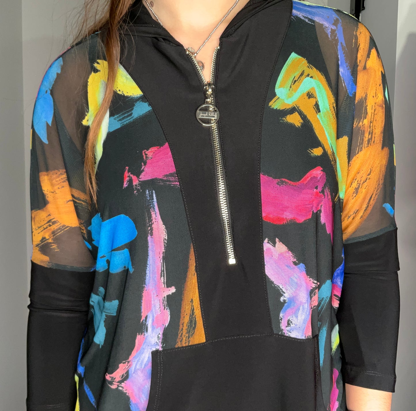 ZIPPER MULTICOLOR BRUSH STRONG TOP