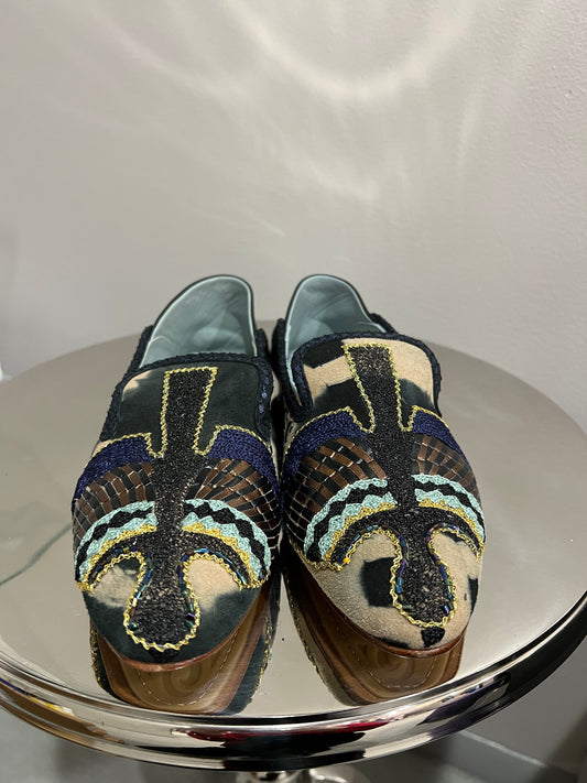 COLLAPSABLE BEADED MOCASSIN