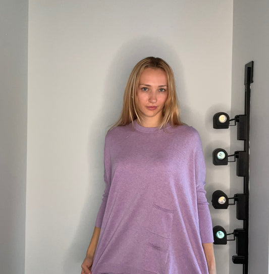 BOXY CASHMERE BLEND SWEATER