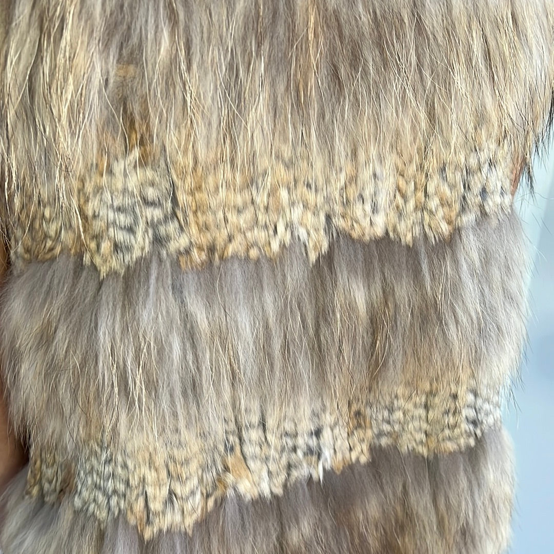 RACCOON FUR VEST