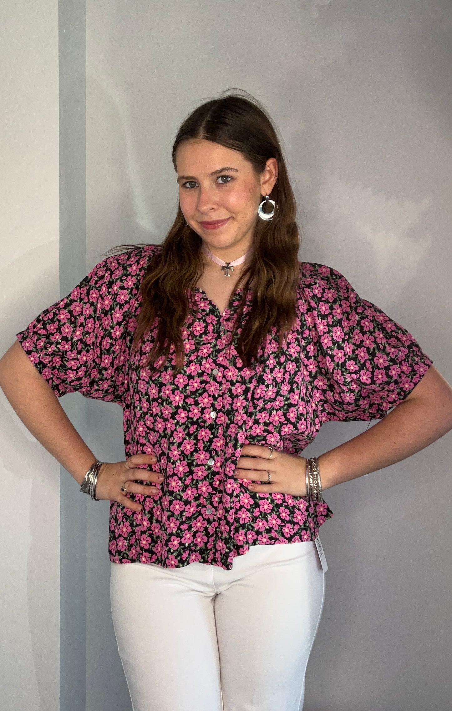 BLOOMING IN PINK TOP