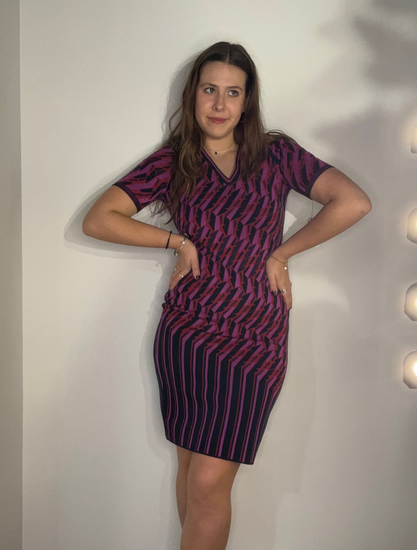 ZIGZAG RED RORY DRESS