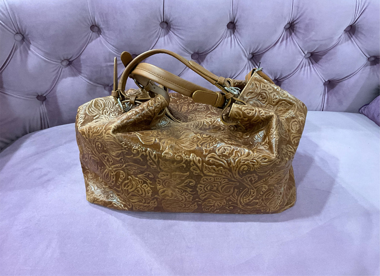 DAMASK LEATHER BAG