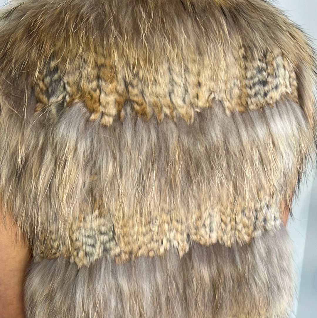 RACCOON FUR VEST