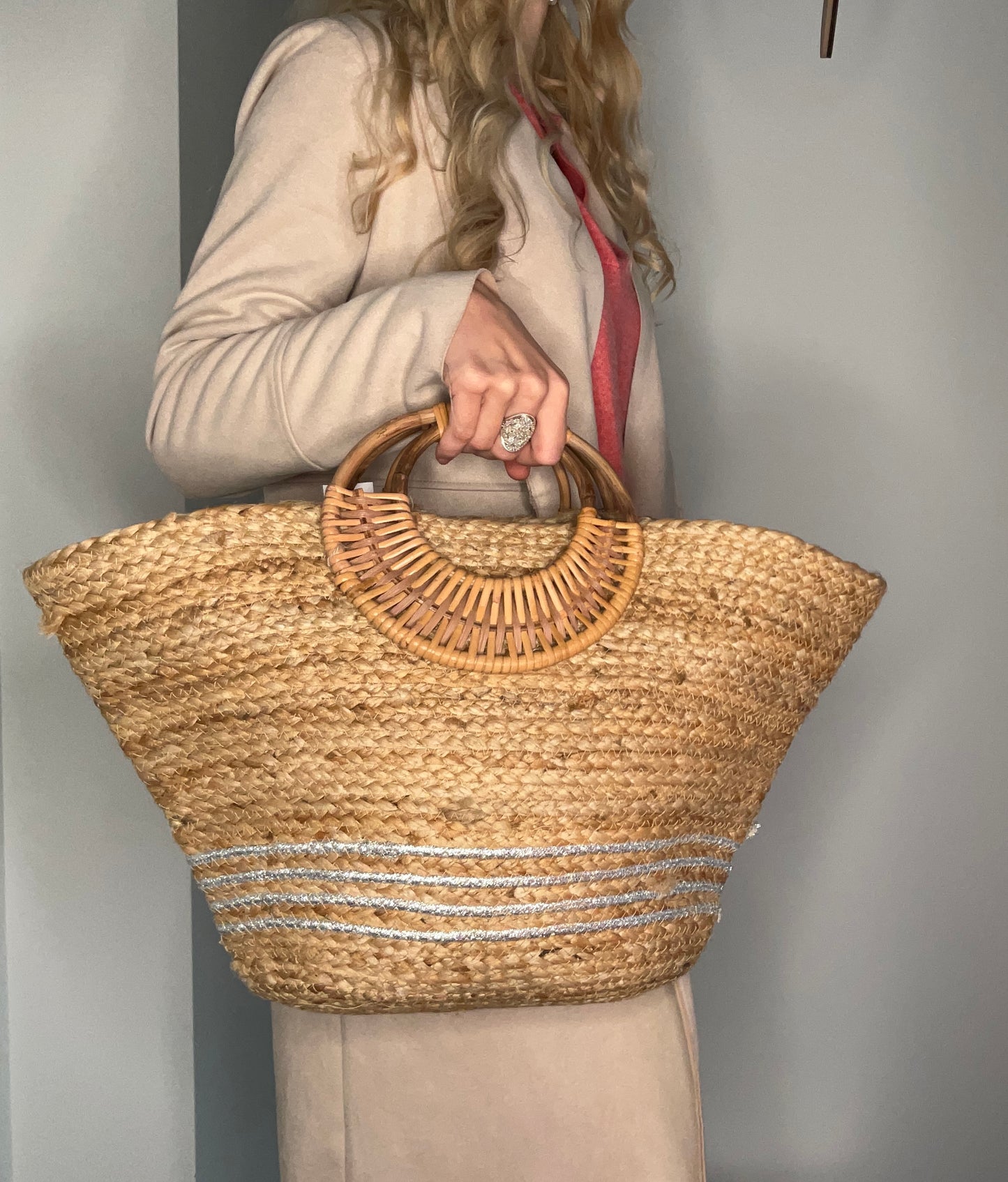 BAMBOO HANDLE TOTE