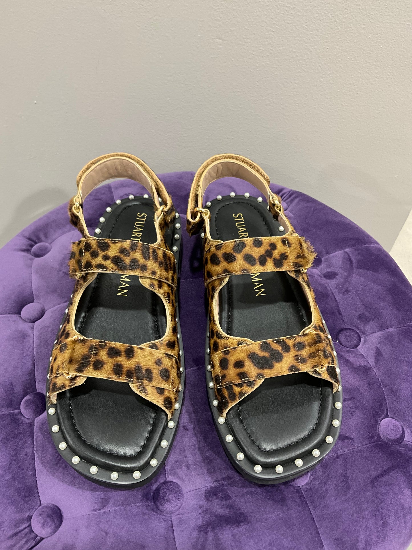 ZOE CALF HAIR SANDAL
