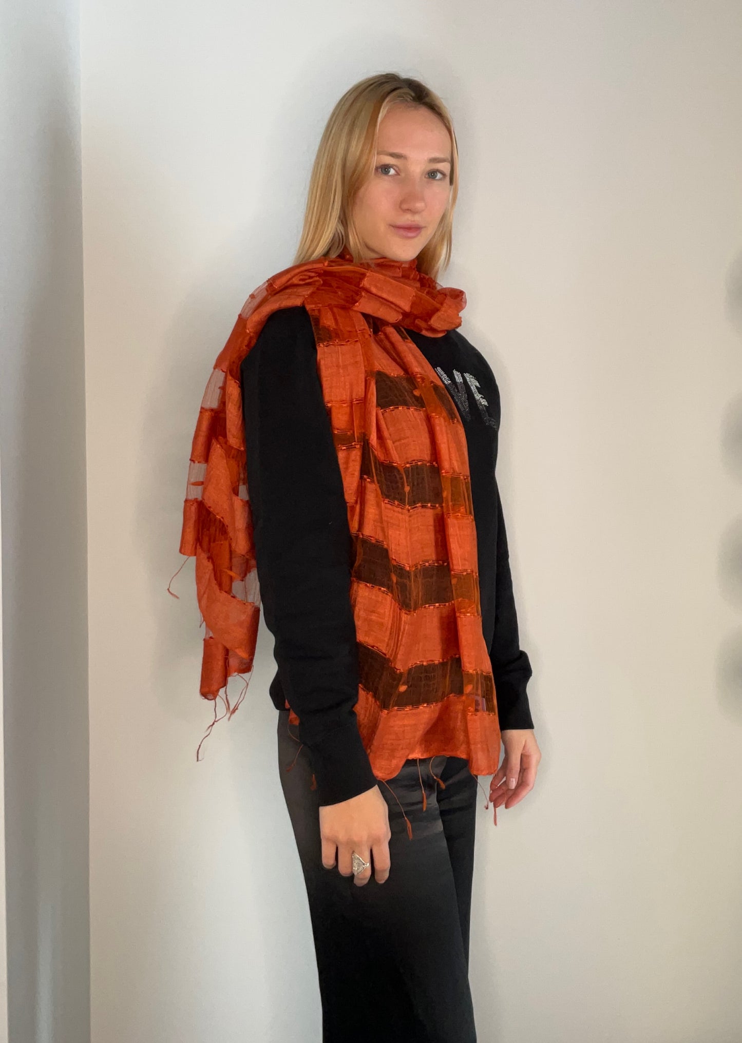 SILK WORM SCARF
