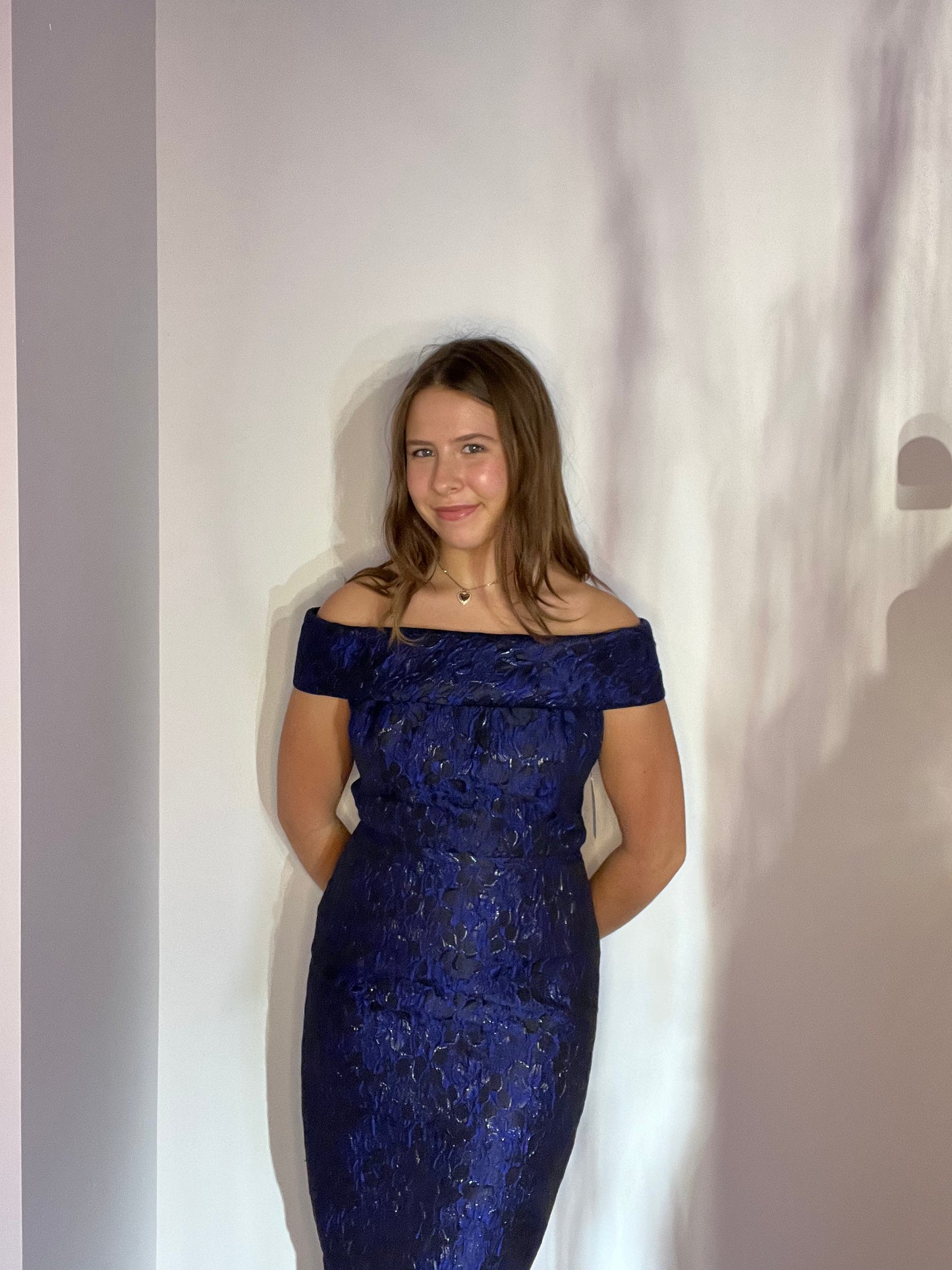 JACQUARD OFF THE SHOULDER