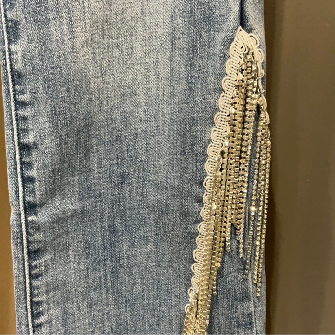SWAROVSKI CRYSTAL FLARE JEAN