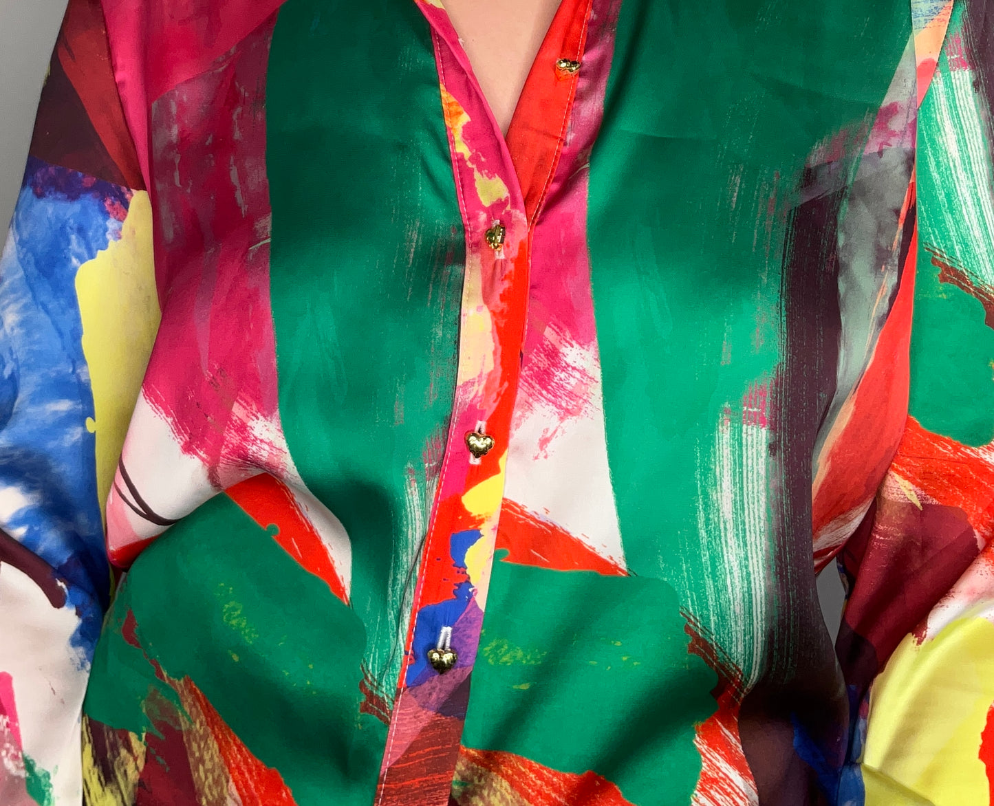 RAINBOW PAINT BLOUSE