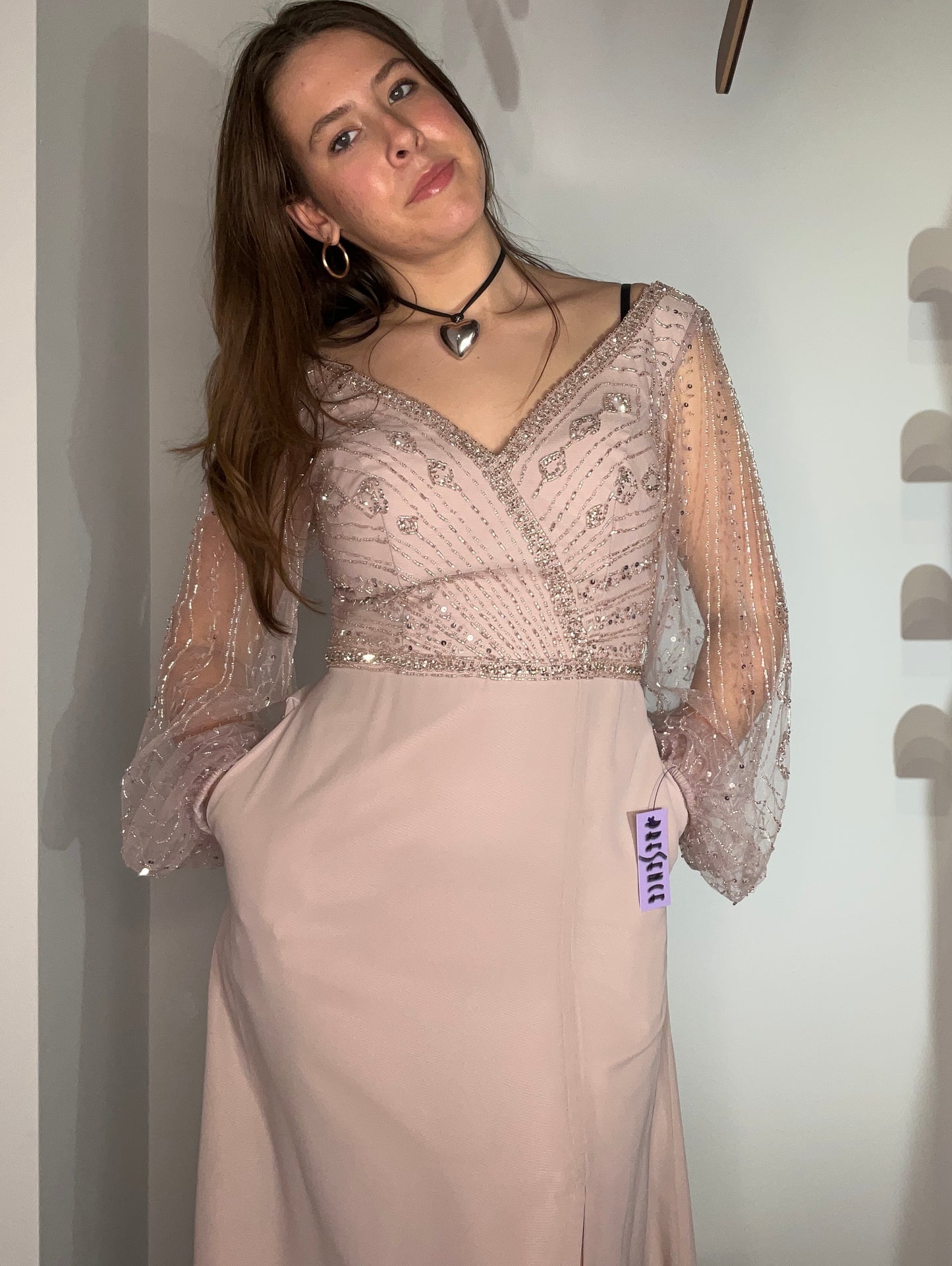 MORGANITE BEADED GOWN
