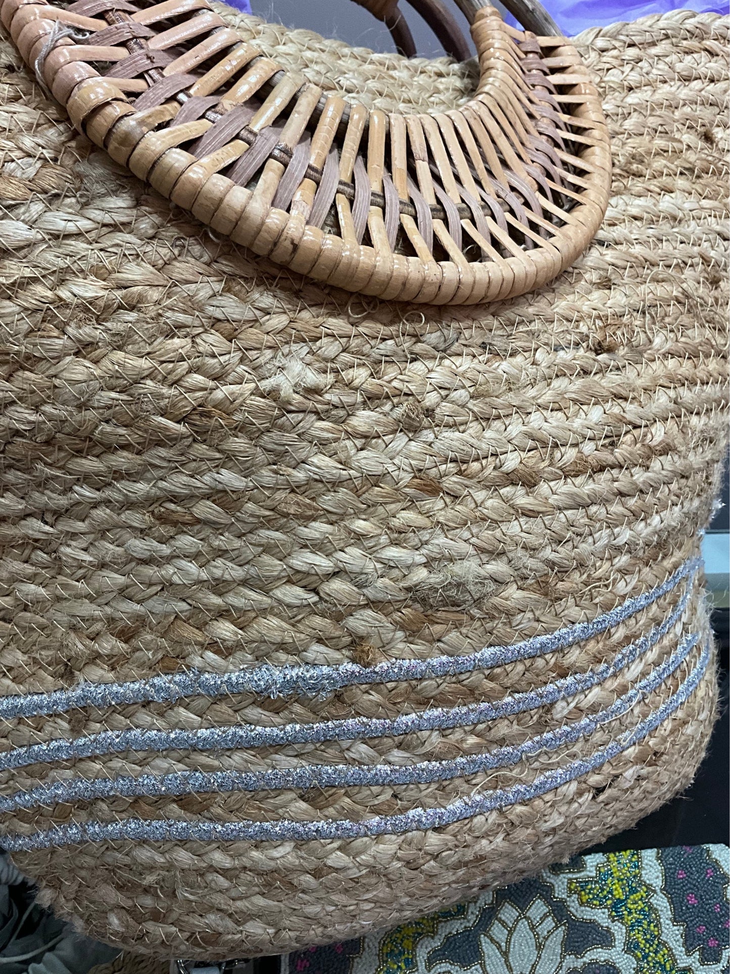 BAMBOO HANDLE TOTE