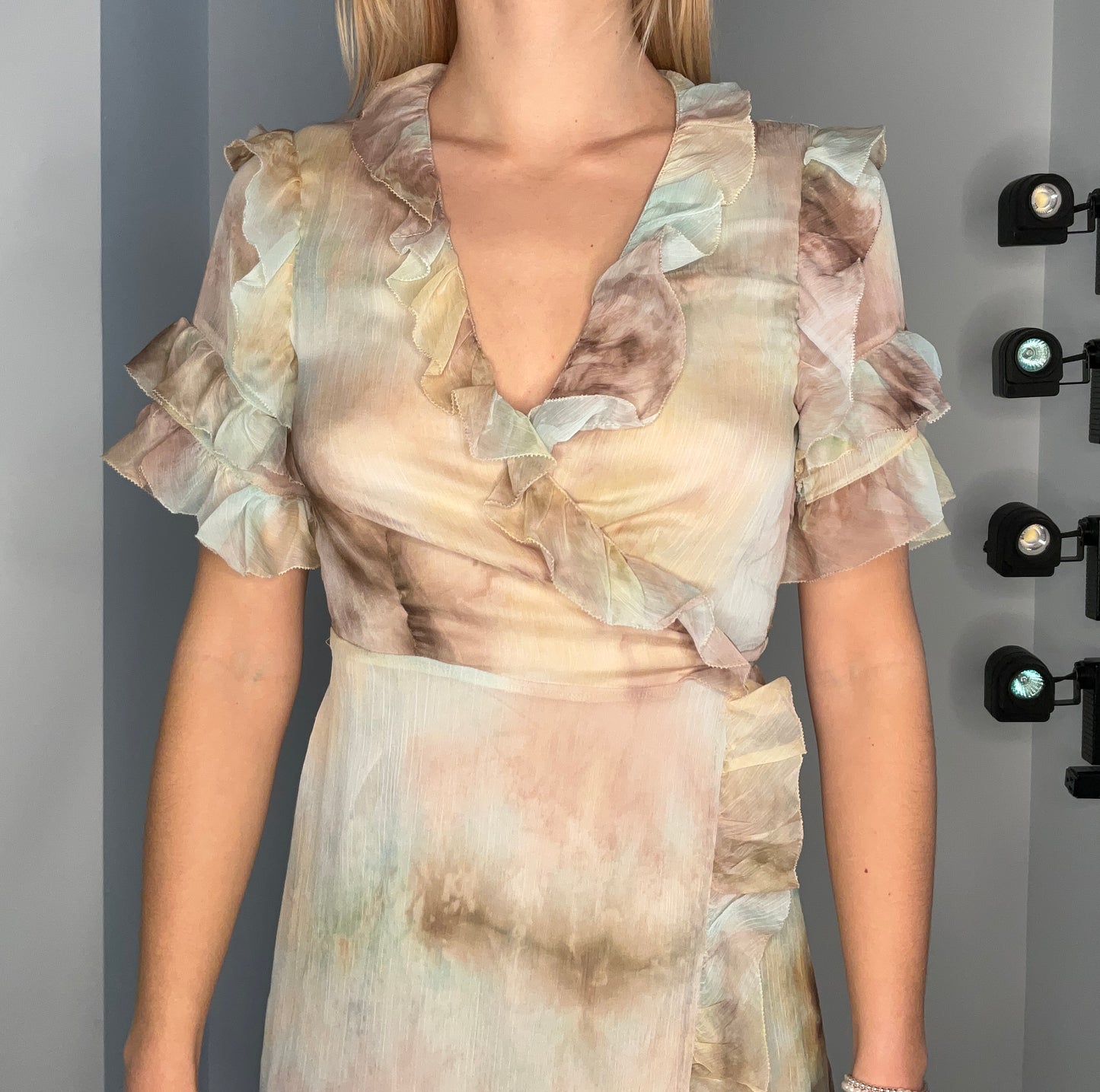 TIE DYE WRAP DRESS