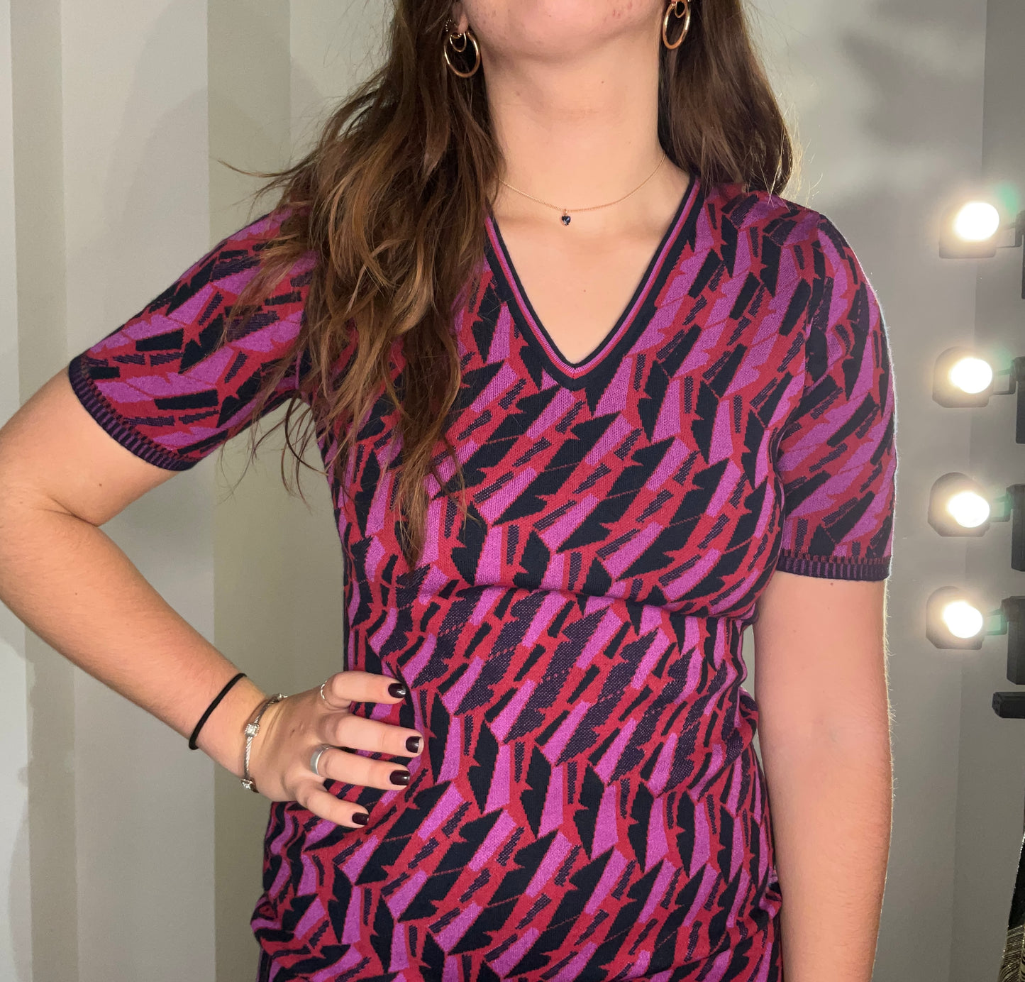 ZIGZAG RED RORY DRESS
