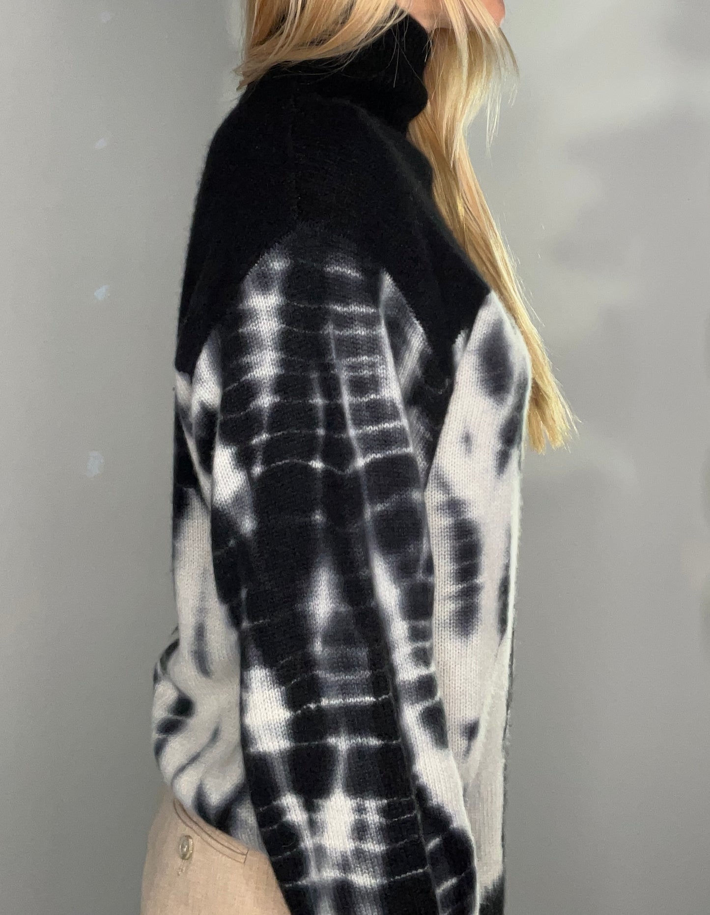 CHUNKY CASHMERE TIE DYE SWEATER