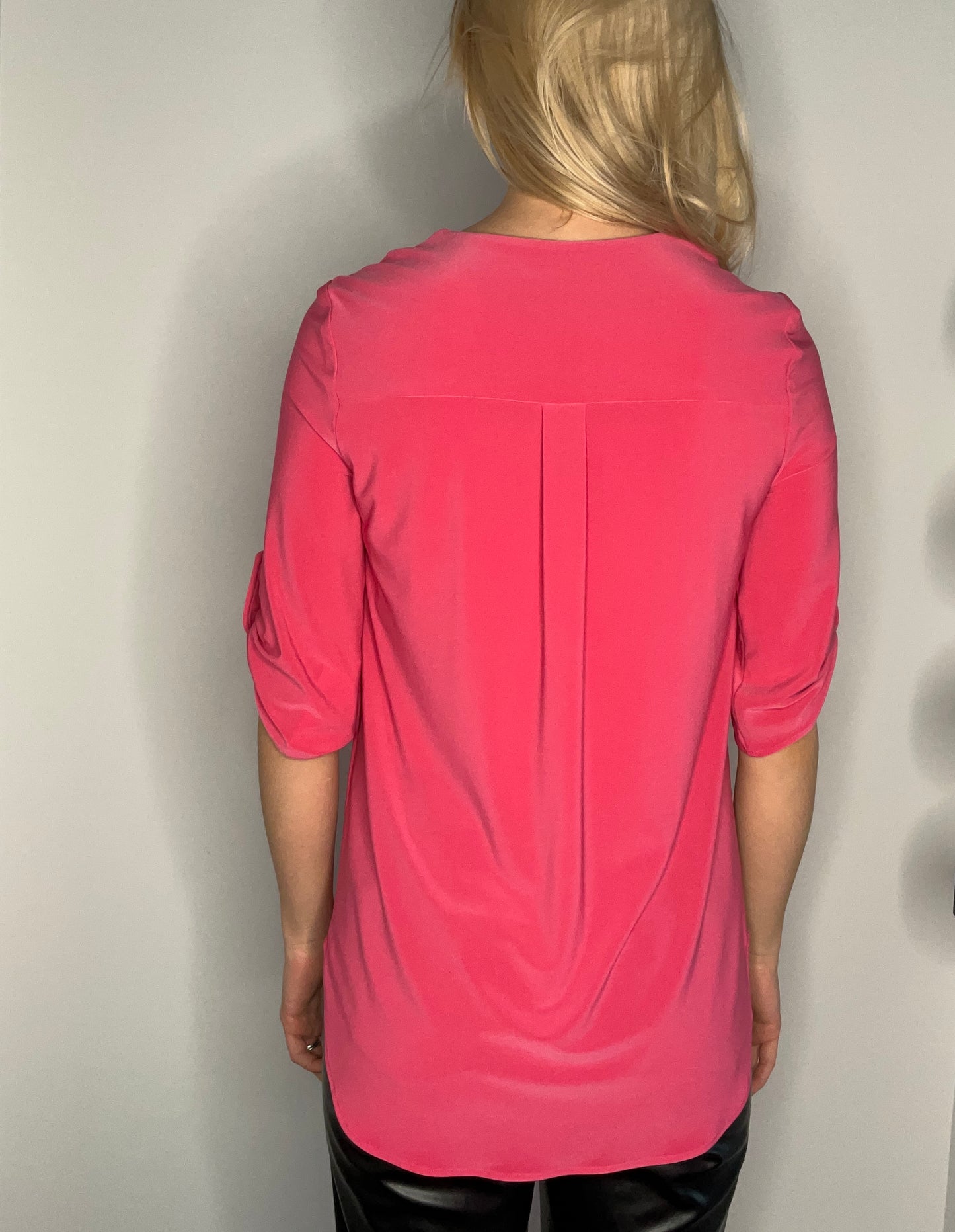 ASYMMETRICAL FRONT ZIP TOP