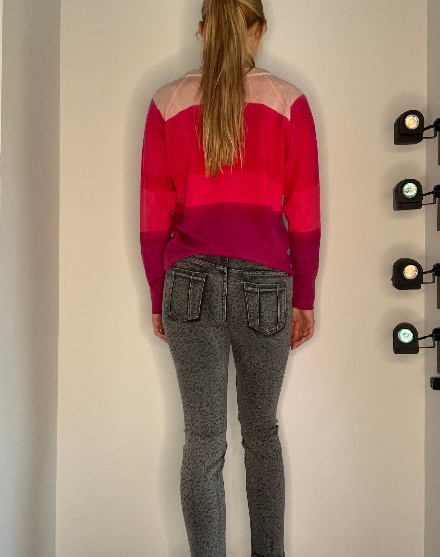 STRIPED OMBRE CASHMERE SWEATER