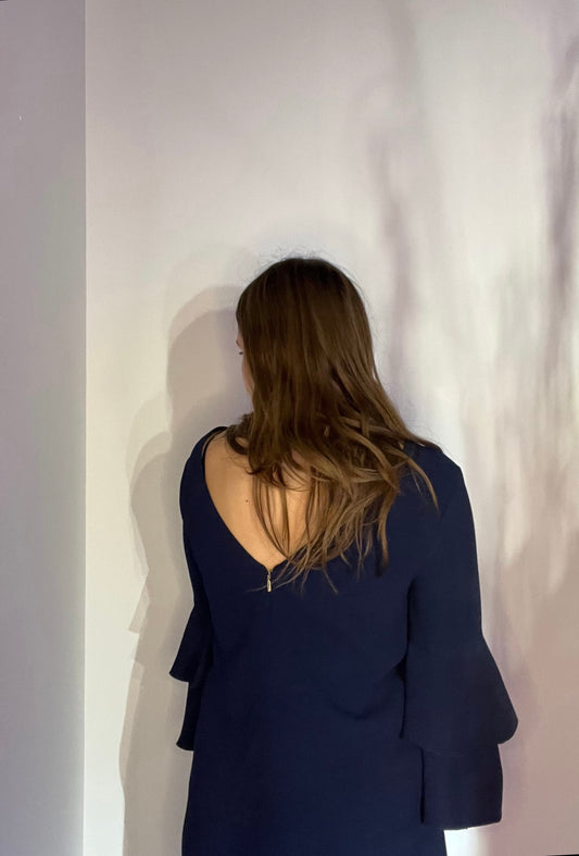 RUFFLE SLEEVE TRINA TURK DRESS