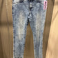 ACID WASHED BEADED JEAN