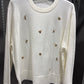 METALLIC HEARTS SWEATER