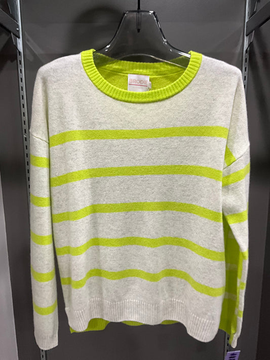 STRIPED CASHMERE GREEN