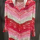 RED CRINKLE TOP