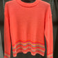 STRIPED ORANGE CASHMERE