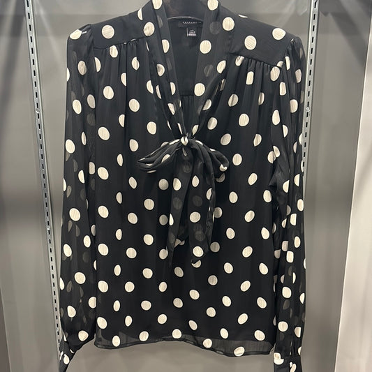 POLKA DOT TIE BLOUSE