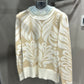 DAMASK SHAPE NEUTRAL SWEATER