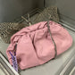 PETAL PINK ITALIAN LEATHER HANDBAG