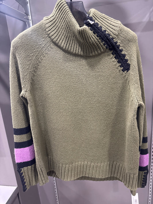 ZIPPERED FRONT SWEATER