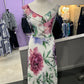 FLORAL PLEATED DRESS