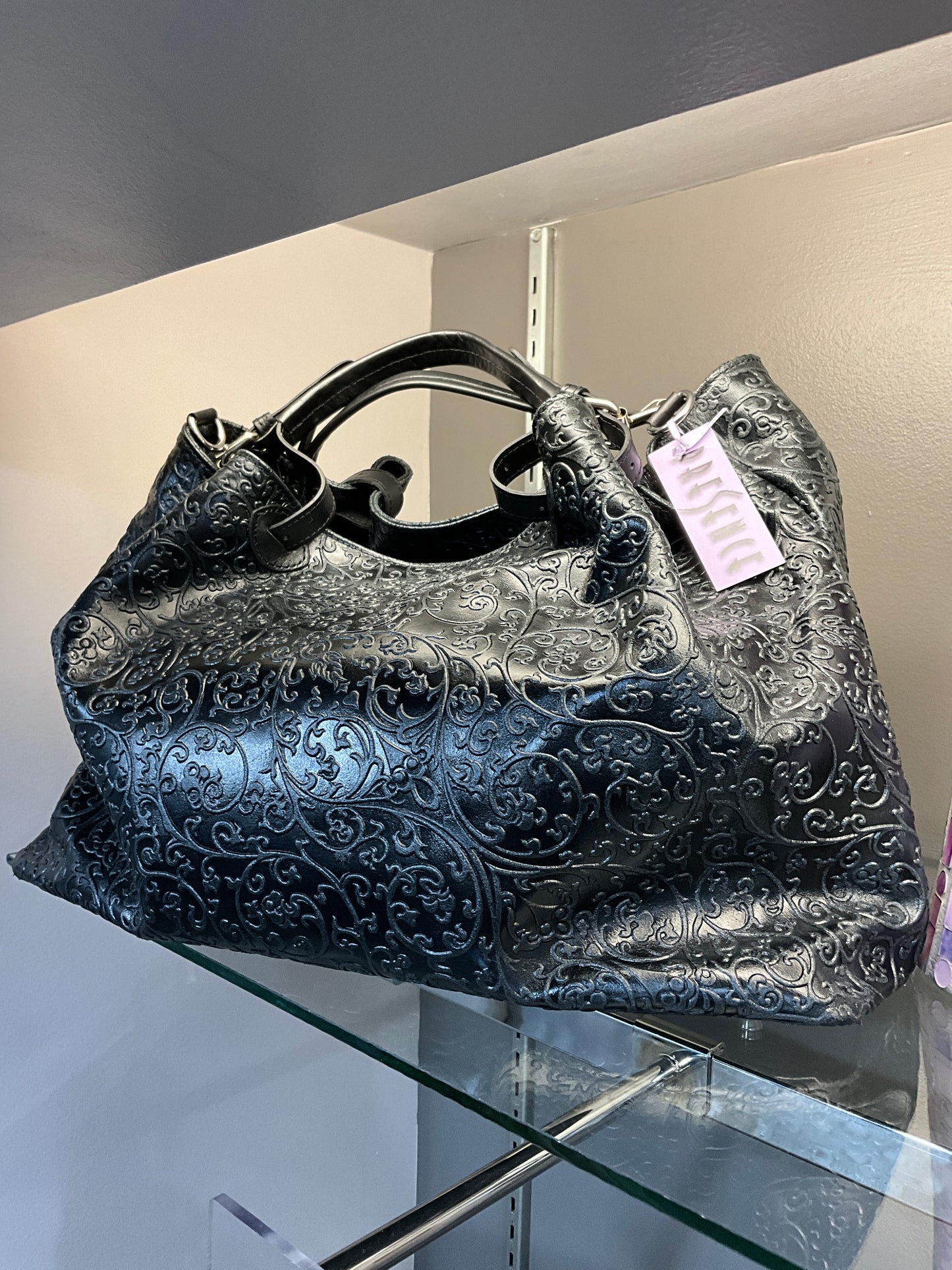 DAMASK LEATHER BAG