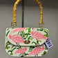 CURVED BAMBOO FLAMINGO BAG