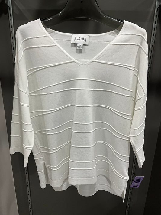 TEXTURED VNECK SWEATER