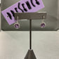 STERLING SILVER AMETHYST CRYSTAL EARRING