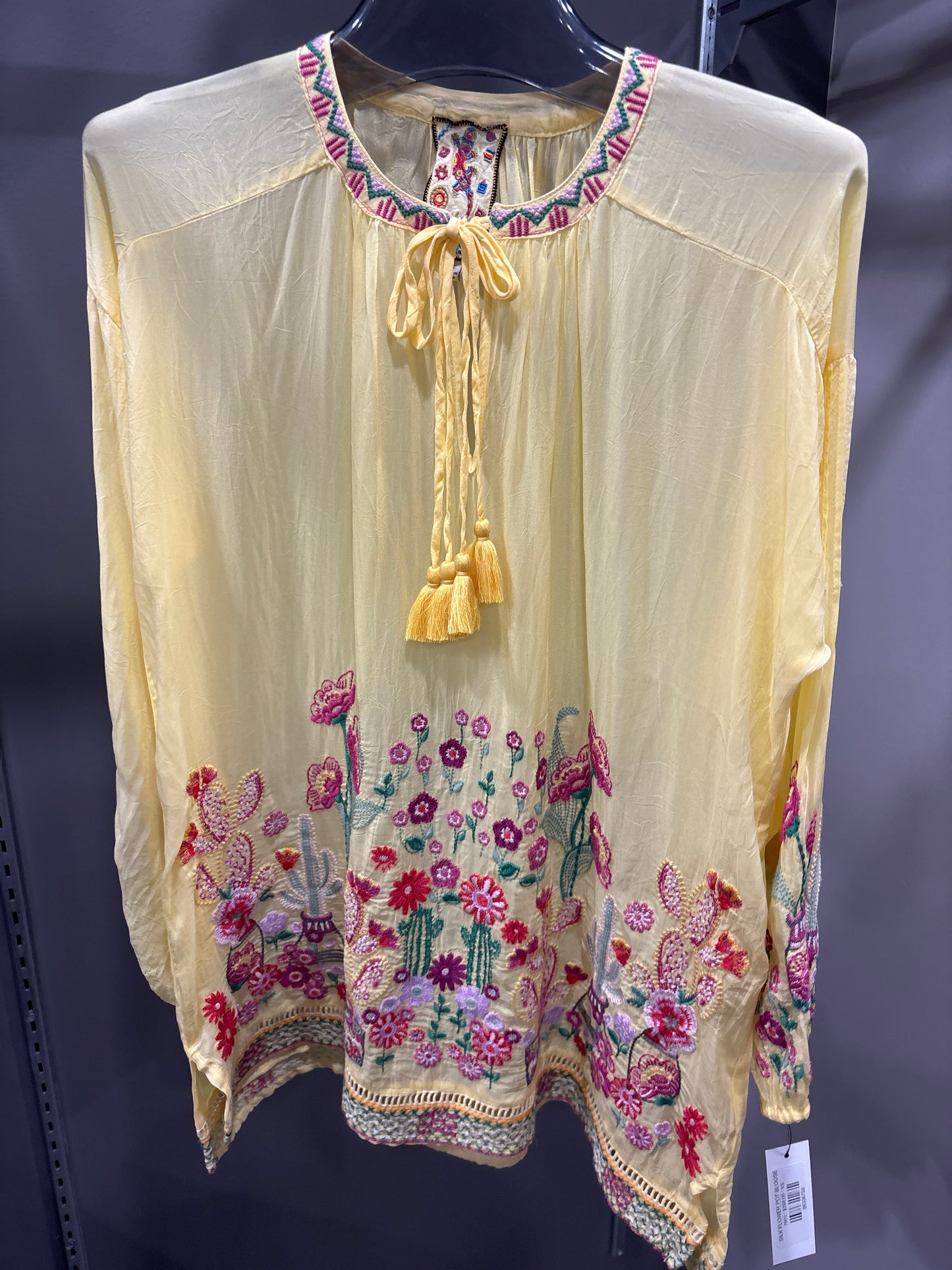 SILK FLOWER POT BLOUSE