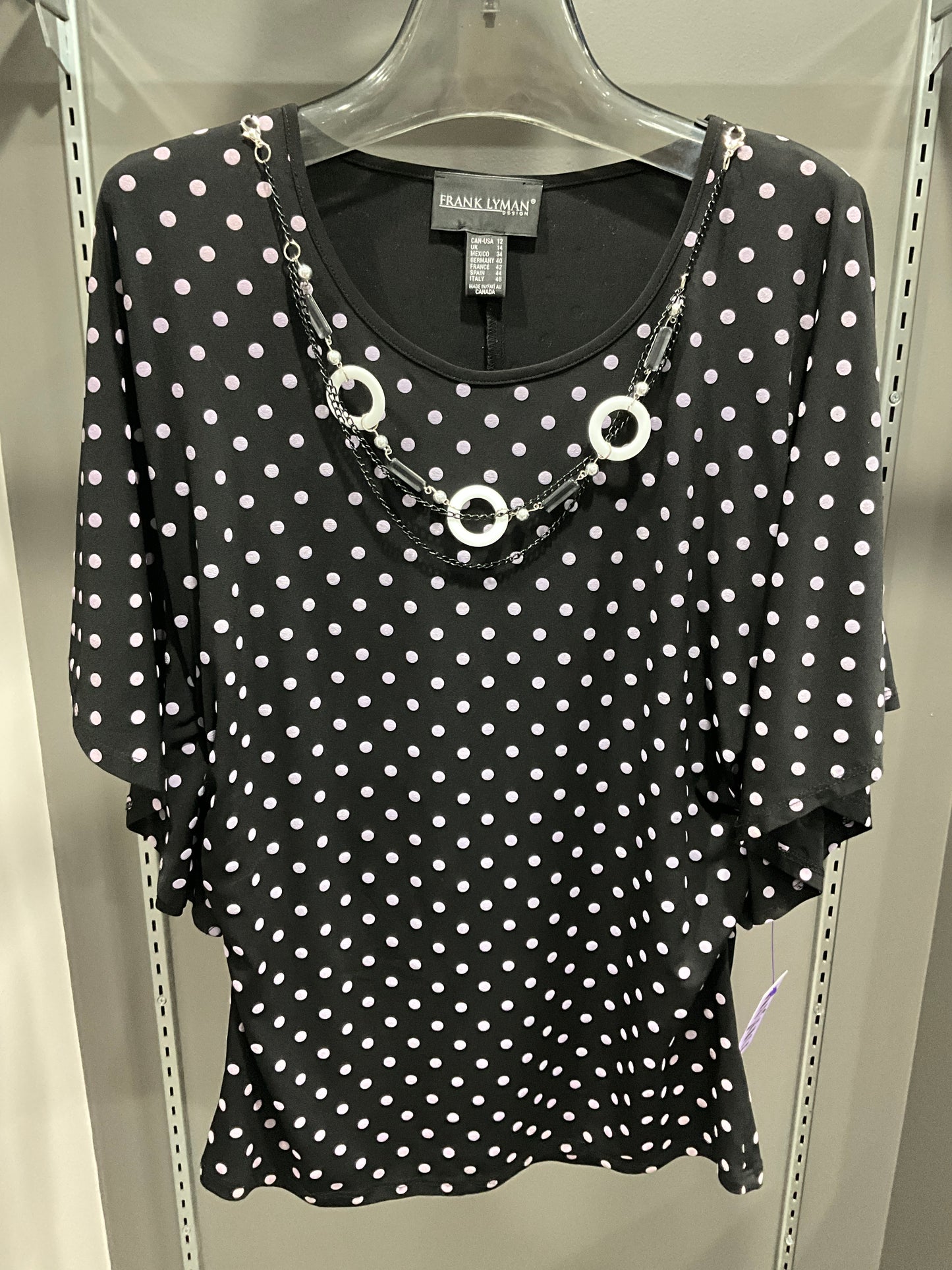 POLKA DOT NECKLACE TOP